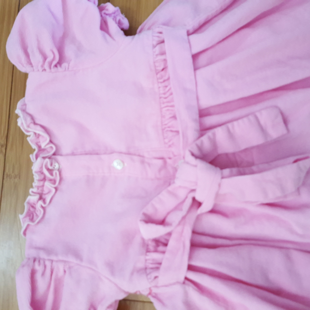 Smocked threads Cecil & Lou baby infant girls pink smocked dress Size 9 months - Picture 3 of 10